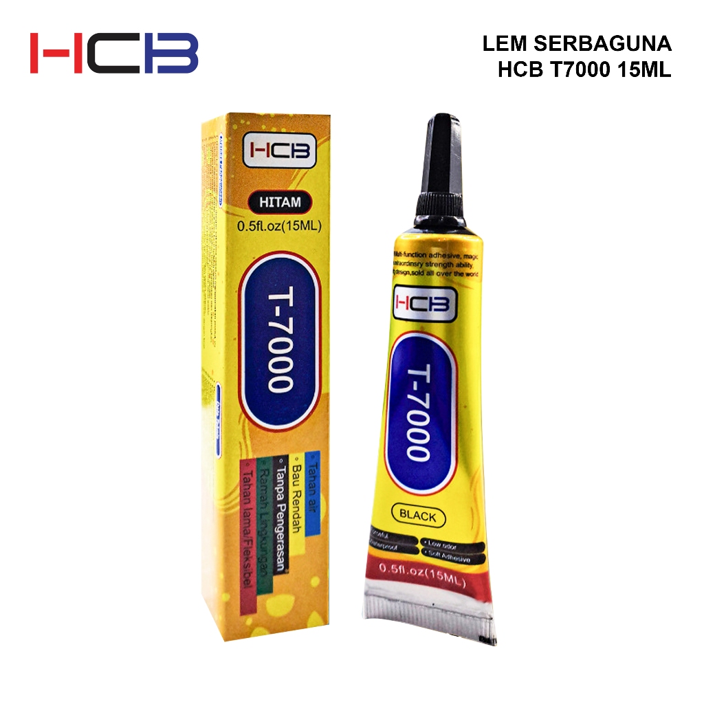 HCB LEM SERBAGUNA LEM LCD TOUCHSCREEN T7000 50ML/15ML LEM LCD ISI HITAM