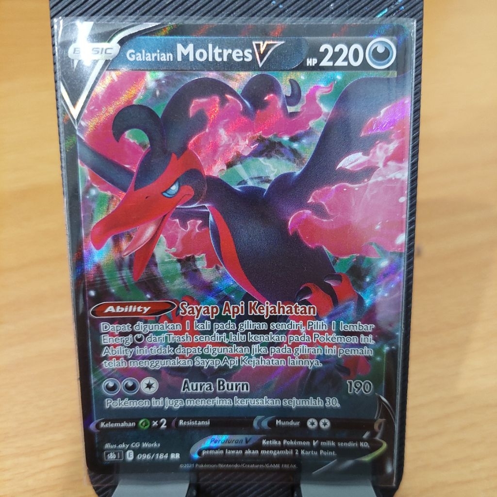 Kartu Pokemon - Galarian Moltres V