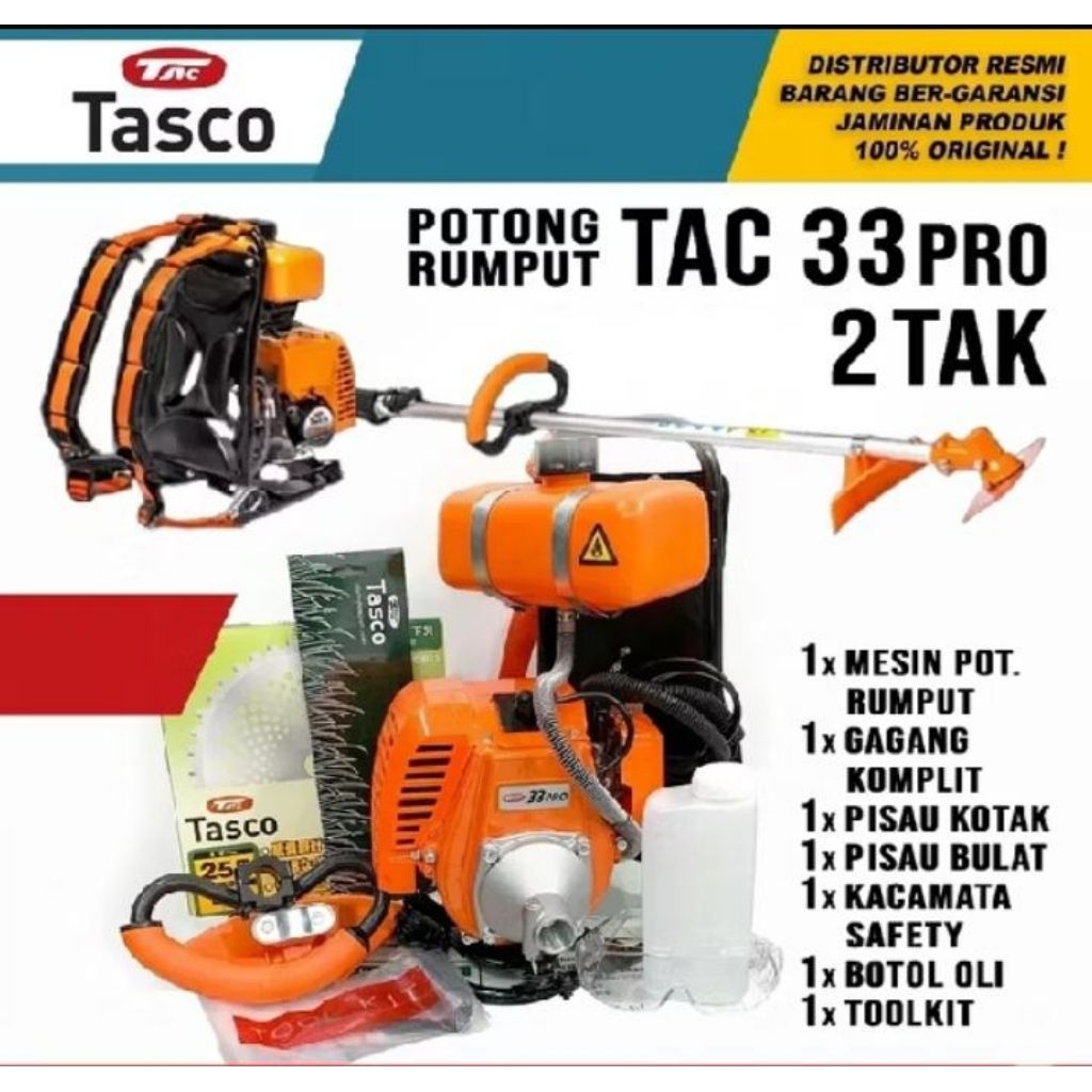 33PRO MESIN RUMPUT TASCO ORIGINAL