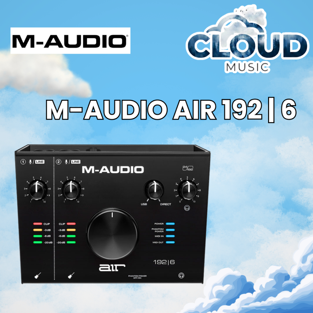 M-AUDIO MAudio AIR 192/6 192 6 192 | 6 Soundcard USB Audio Interface 2 channel input output