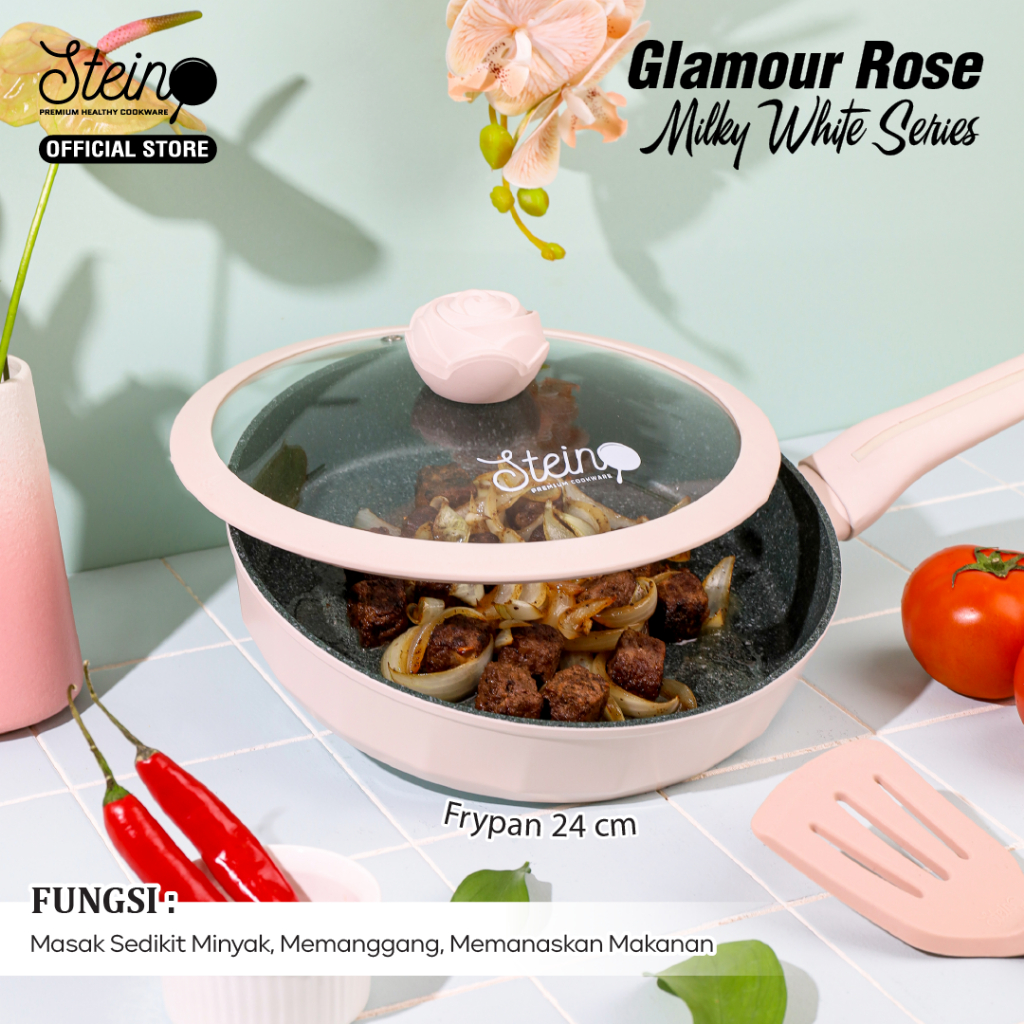 STEIN Rose Frypan 24cm | Anti-Lengket | Granite German Coating
