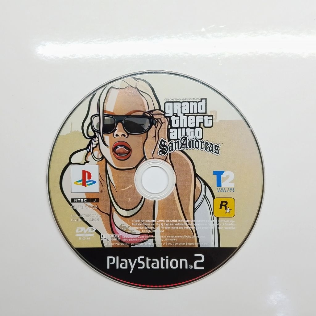 Kaset PS2 Original GTA San Andreas T2