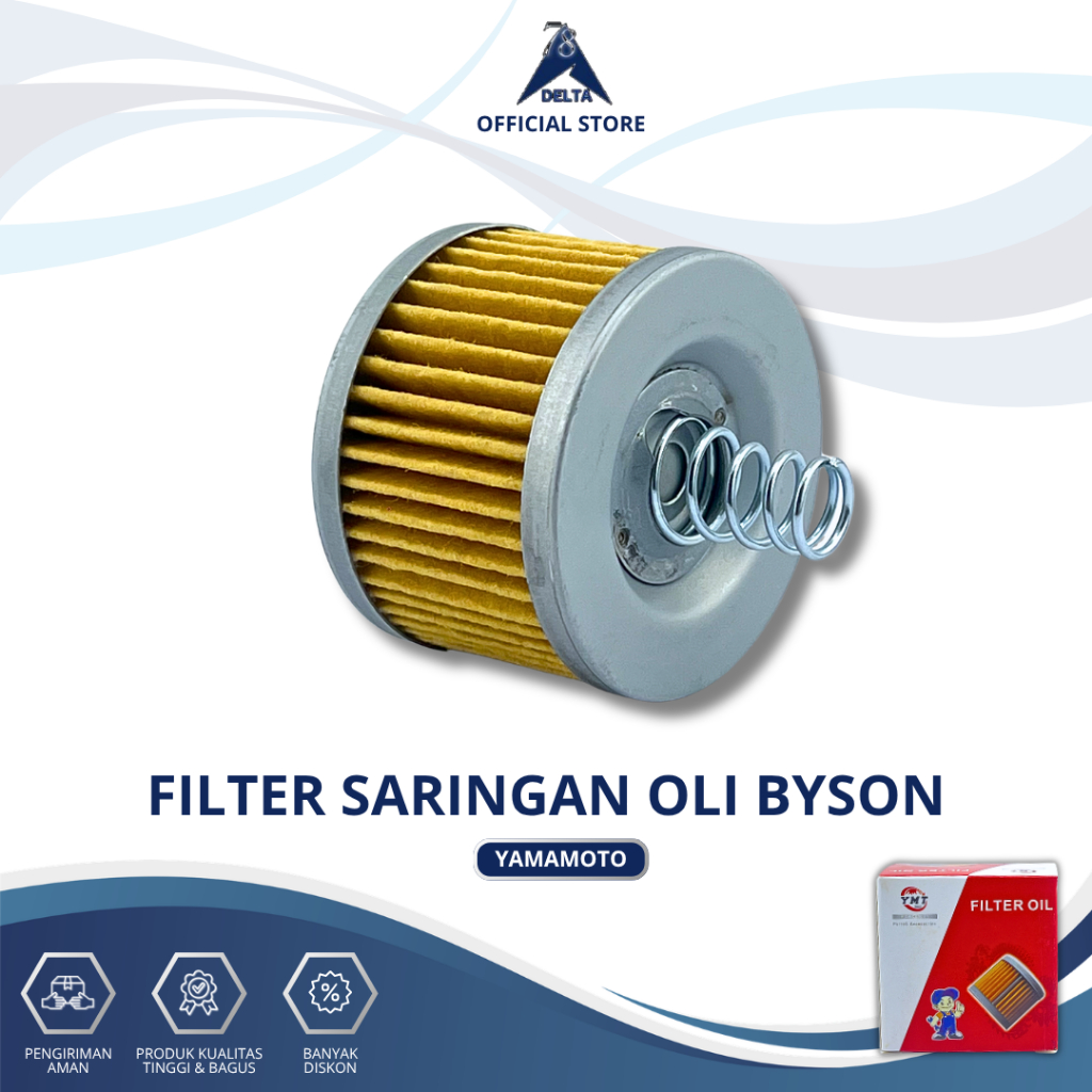 FILTER OLI BYSON YAMAMOTO - SARINGAN OLI FILTER OLI YAMAHA BYSON KARBU FI BYSON EDGE YS125 150 2018 