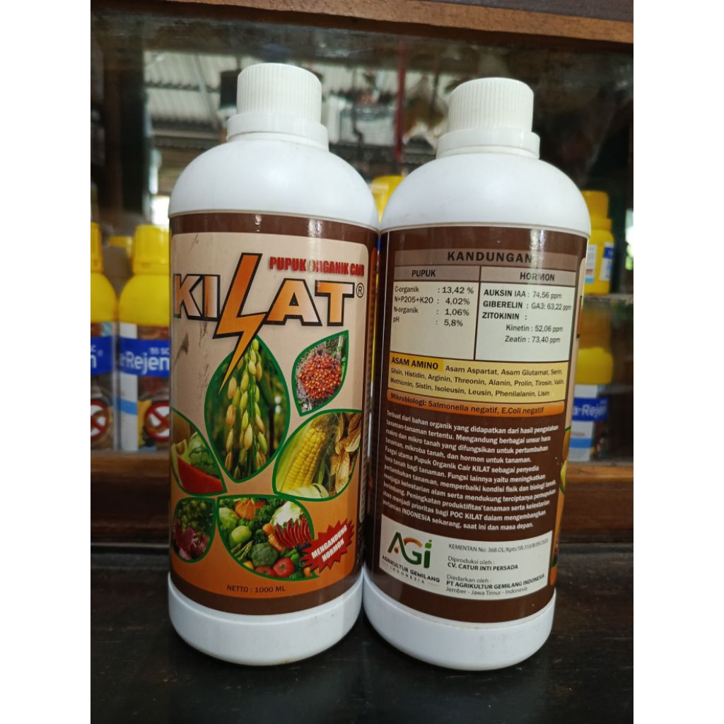 Pupuk Kilat 1 Liter - Pupuk Organik Cair (POC) Hormon Kilat Original