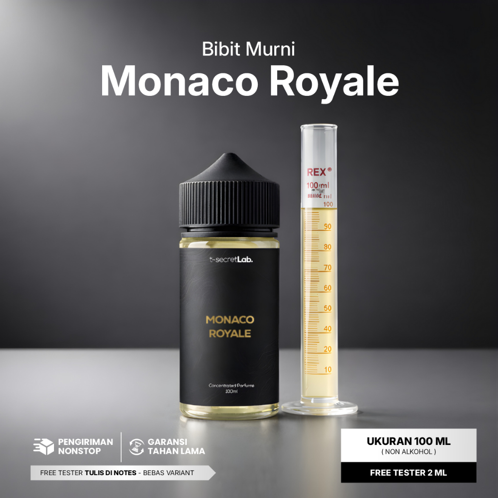 Mykonos Monaco Royale - Bibit Parfum Murni Non Alkohol Wangi Tahan Lama Aroma Melon dan Caramel