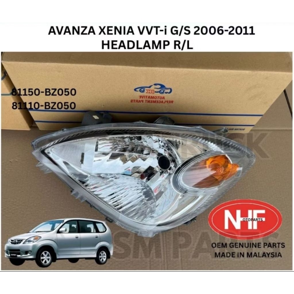 headlamp avanza 2005-2011 malaysia