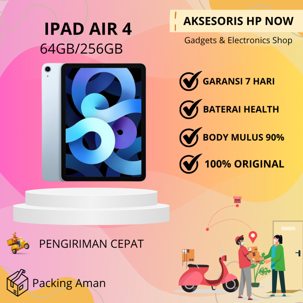 Ipad Air 4 64GB 256GB Wifi Only Second ORIGINAL - AHN