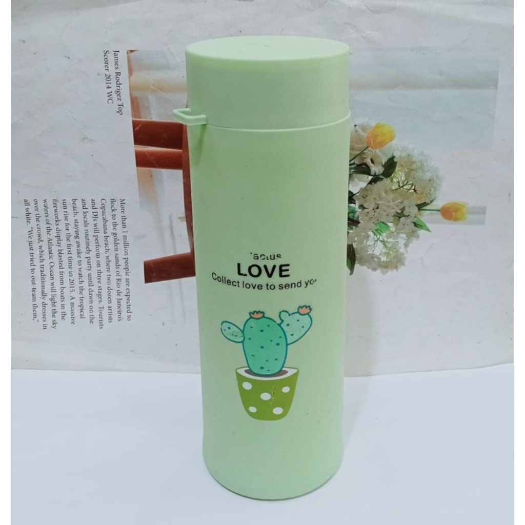 BOTOL KACA TUMBLER KAKTUS