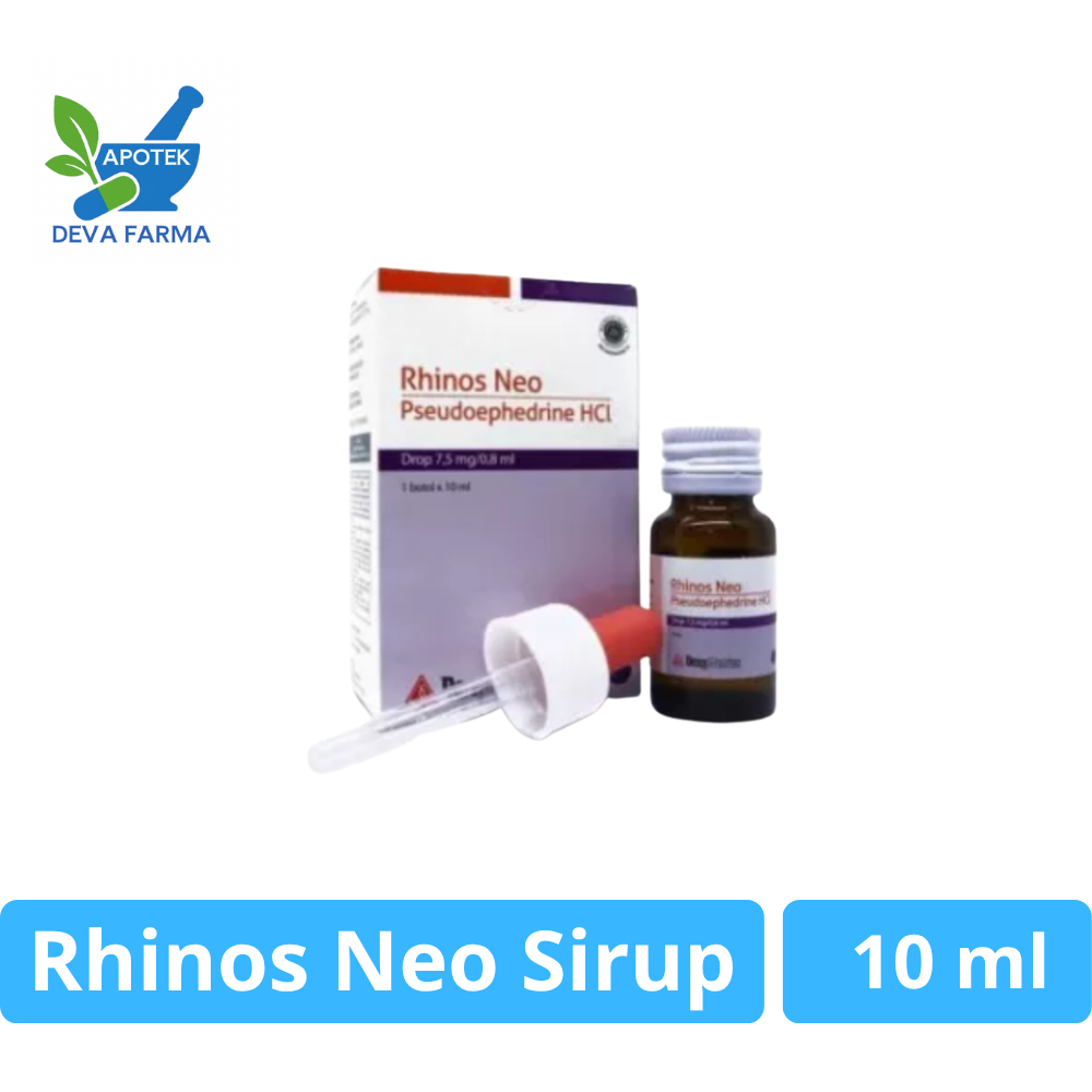 Rhinos Neo Drops 10 mL - Obat Pilek untuk Bayi, Meredakan Hidung Tersumbat