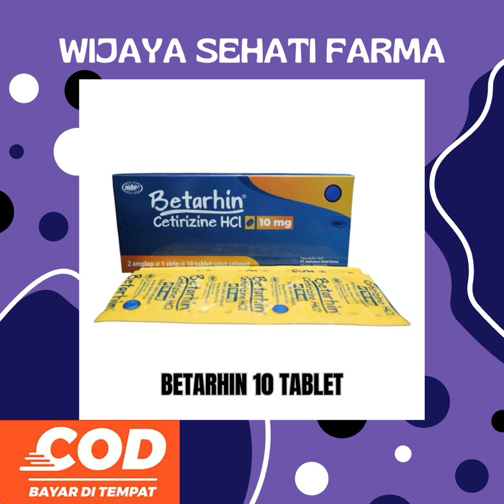 Betarhin Cetirizine 10 Tablet