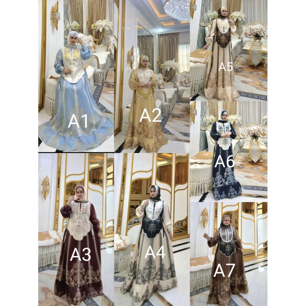 gamis syari ucel windes azizil alqiblat rafanda dwina