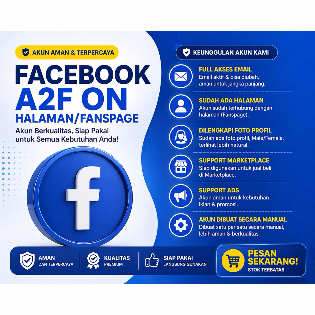 Akun Facebook A2F Halaman (fanspage)