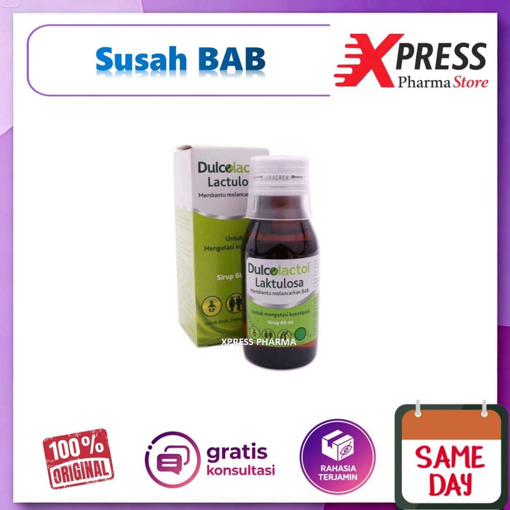 XPRESS  Dulcolactol SIRUP 60 ML Sembelit Susah Buang Air Besar Anak Balita Dulkolaktol Dulcolaxtol D