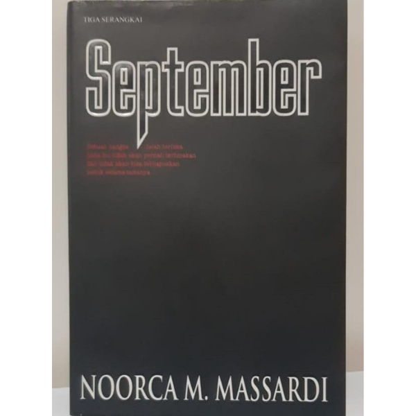 Novel "September" by Noorca M Massardi