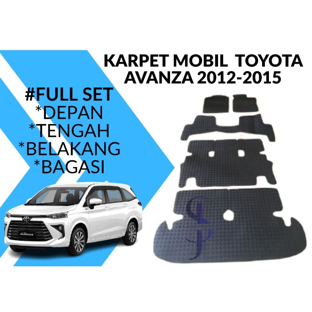 Karpet Karet Untuk Mobil Toyota Avanza 2012-2015