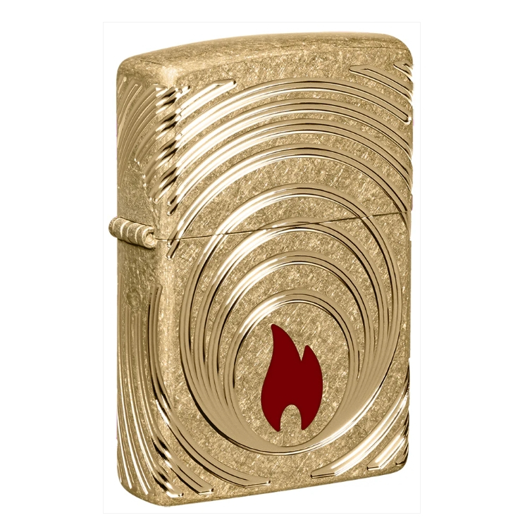 Zippo Original 47219 Collectible of the Year 2026 COTY Generations (Armor Tumbled Brass)