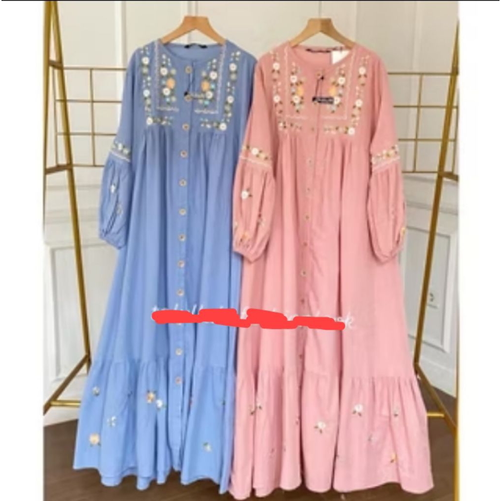 Gamis bordir Zara