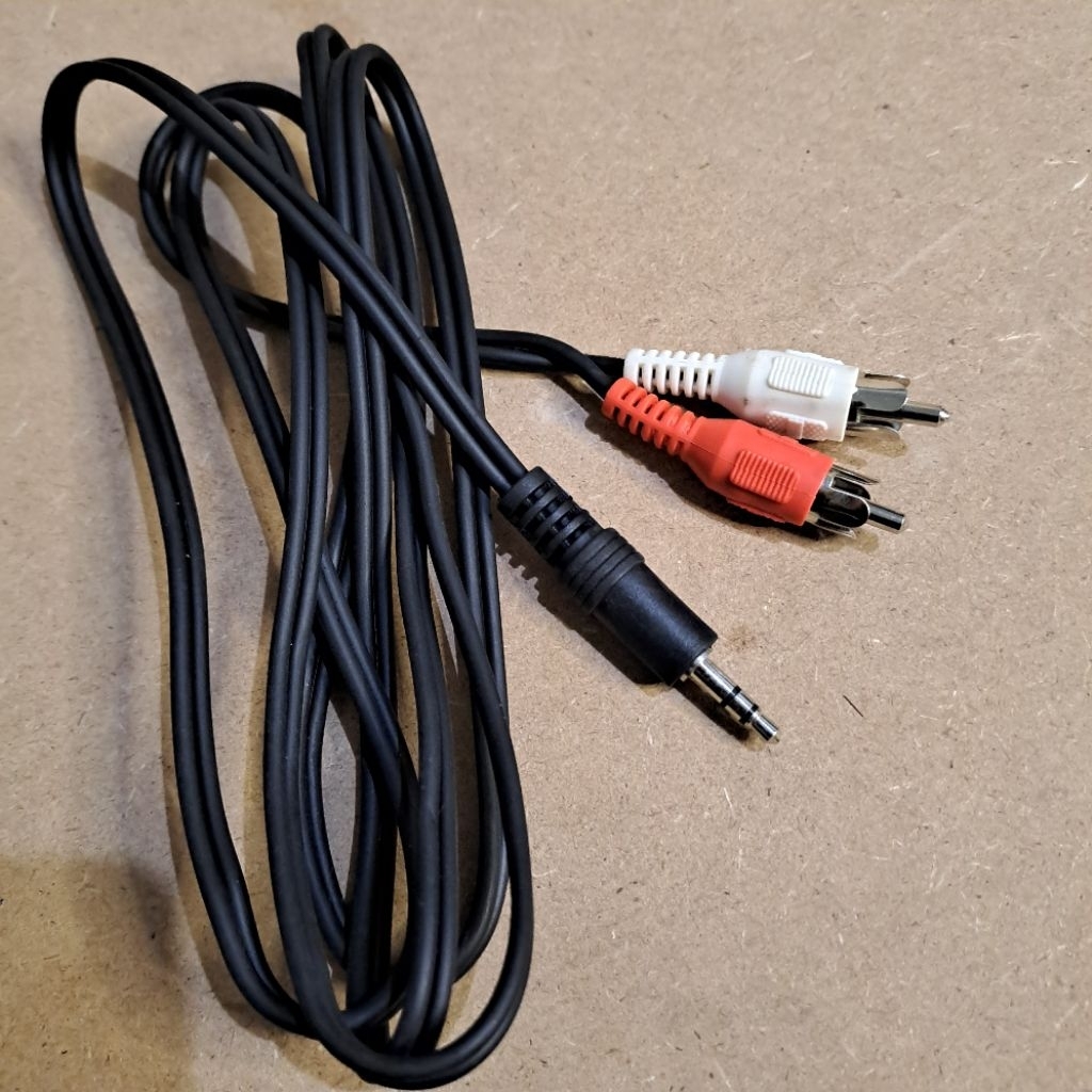 KABEL RCA 2 IN 1 PANJANG 1.5M KABEL JECK RCA