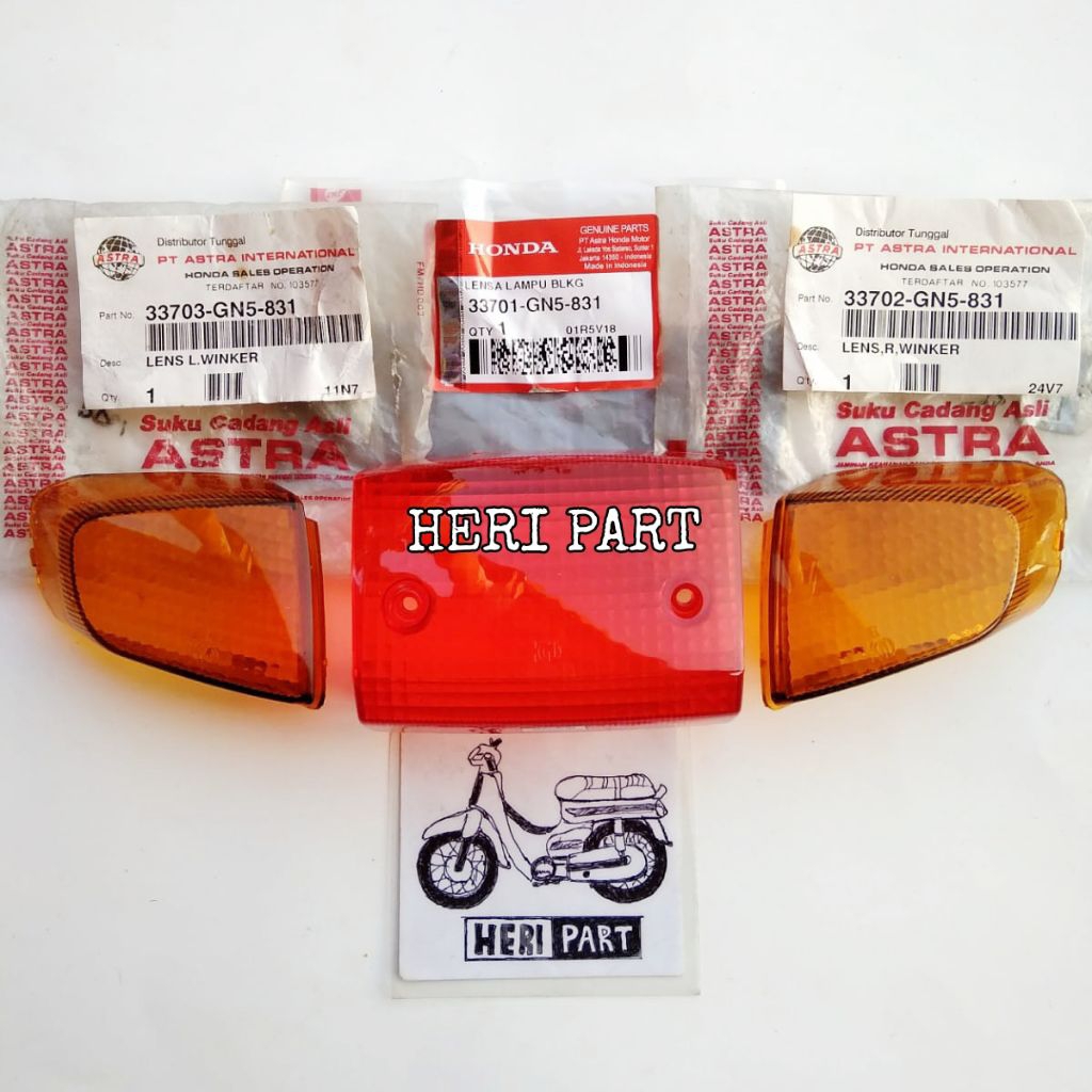 mika lensa belakang stoplamp grand legenda impressa original KGD