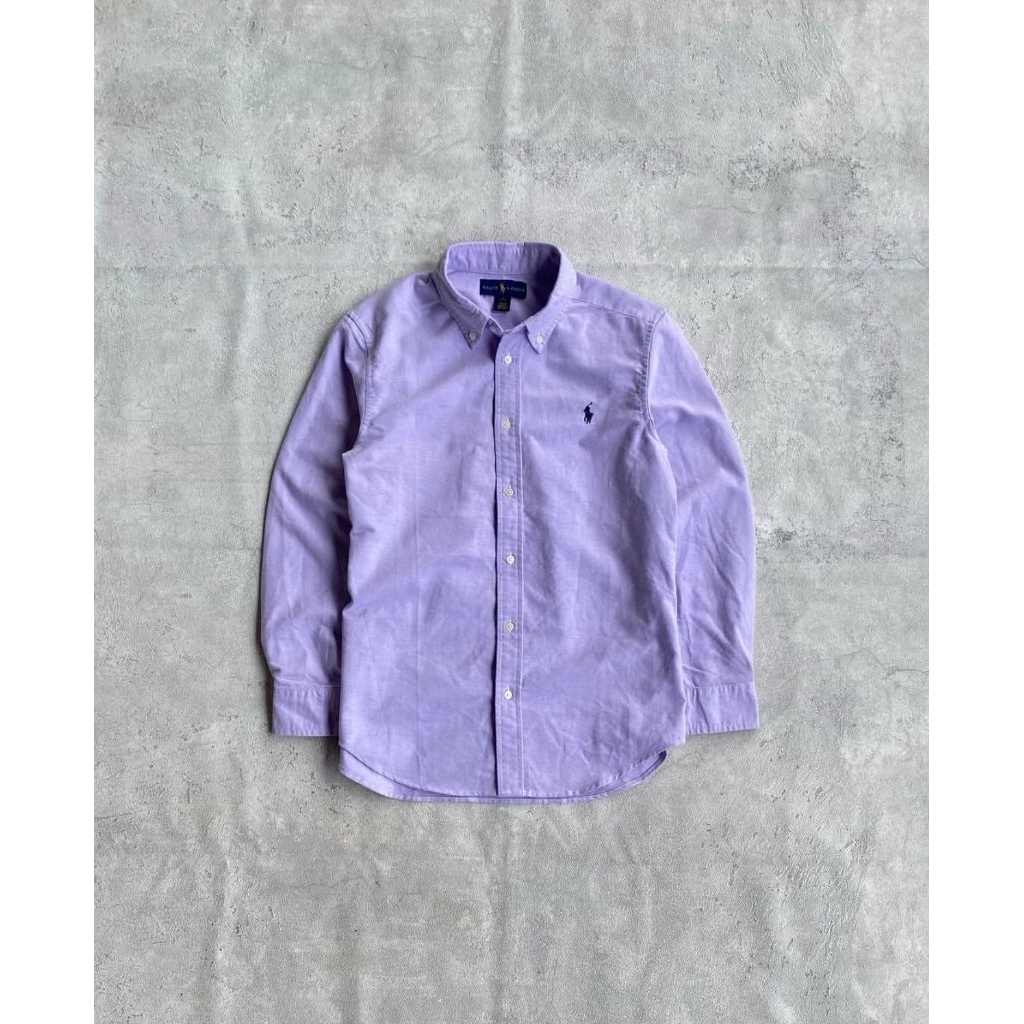 Kemeja Ralph Lauren soft purple ungu pastel