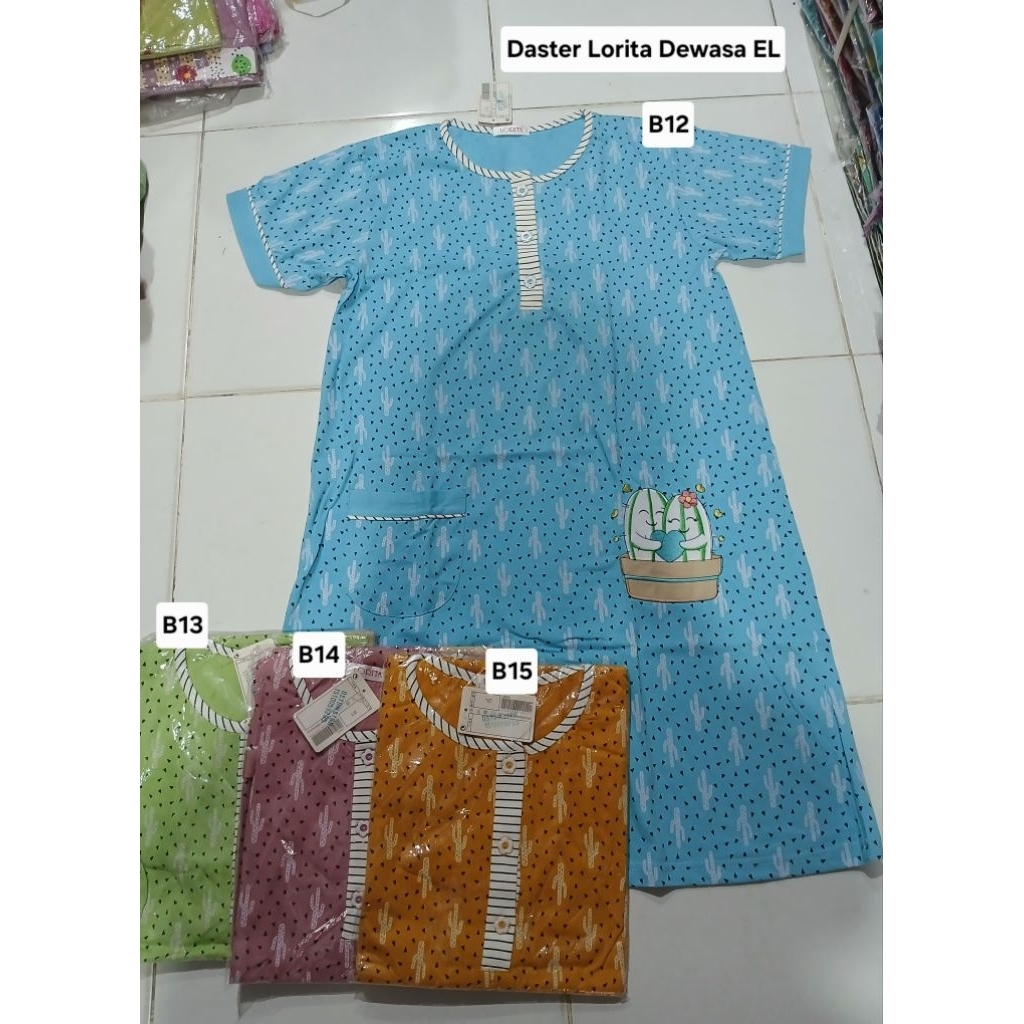 Daster Kaos Dewasa Lorita Lengan Pendek
