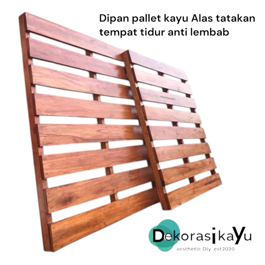 palet kayu jati belanda tatakan dipan kasur 90 / alas tempat tidur palet kayu (90cmx200cm) /dipan ka