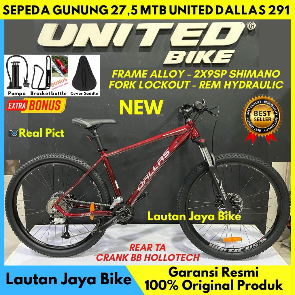 Sepeda Gunung 27.5 UNITED DALLAS DETROIT 2.1 Terbaru