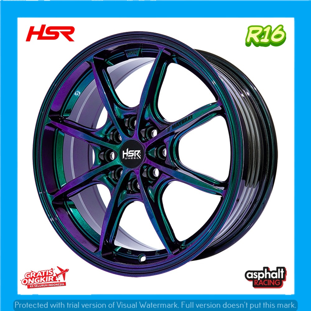 VELG MOBIL HSR MAYBRAT TC11 R16 PCD 4X100/4X114,3 COCOK UNTUK MOBIL WULING BINGUO CONFERO GALANT DLL