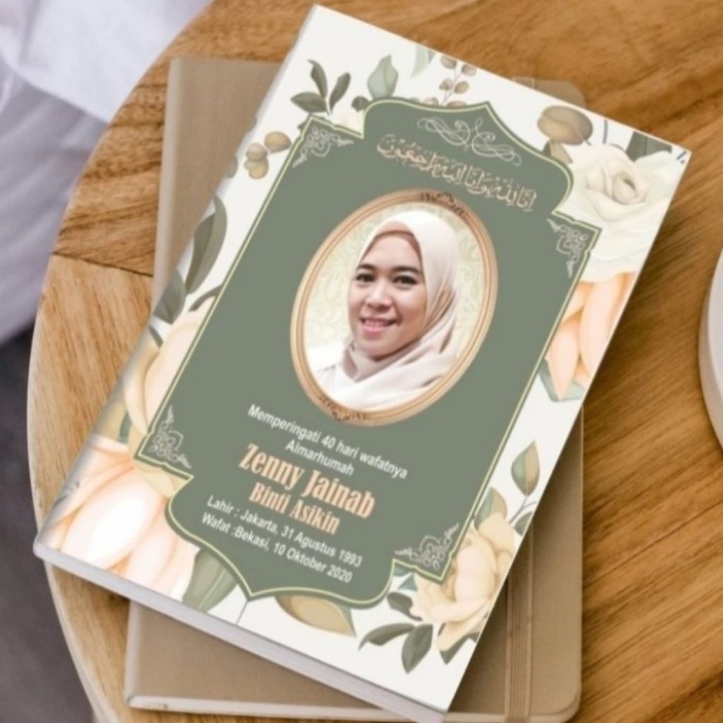 Yasin 40 Hari Custom Nama Murah | Buku Tahlil Softcover | Cetak Yasin Cepat