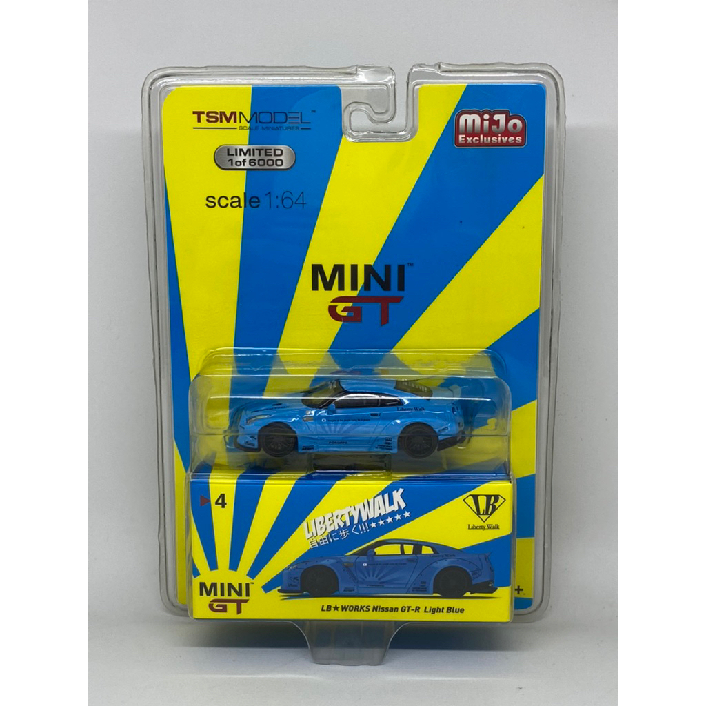 MINI GT (4) LB Works Nissan GT-R (R35) Light Blue