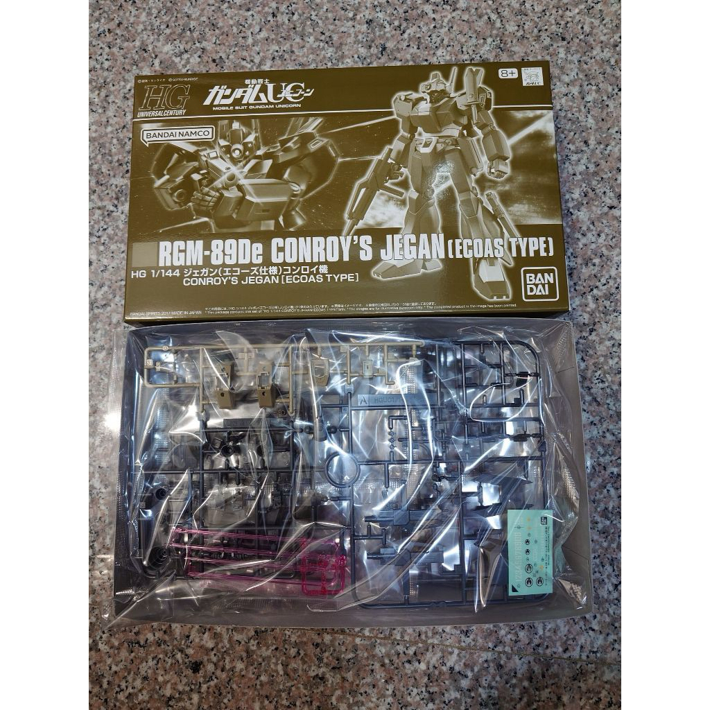 HG Gundam RGM-89De Conroy's Jegan Ecoas Type 1/144 Model Kit Figure P-Bandai Toy