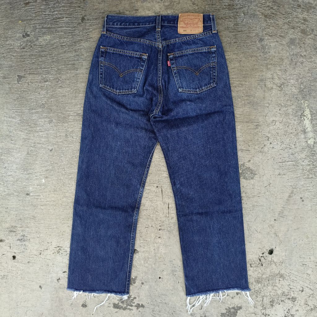 Levis 501 Blue Indigo Denim Second