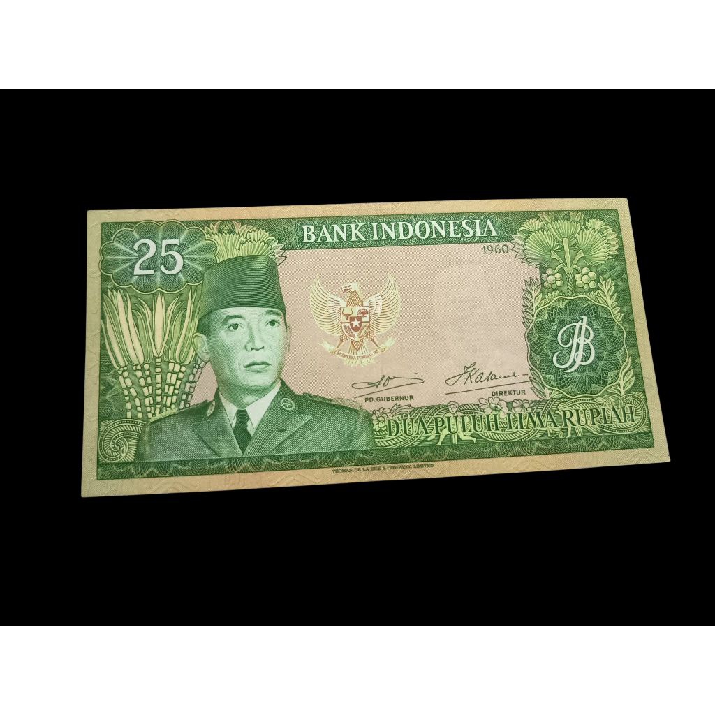 25 Rupiah Soekarno 1960 Gress