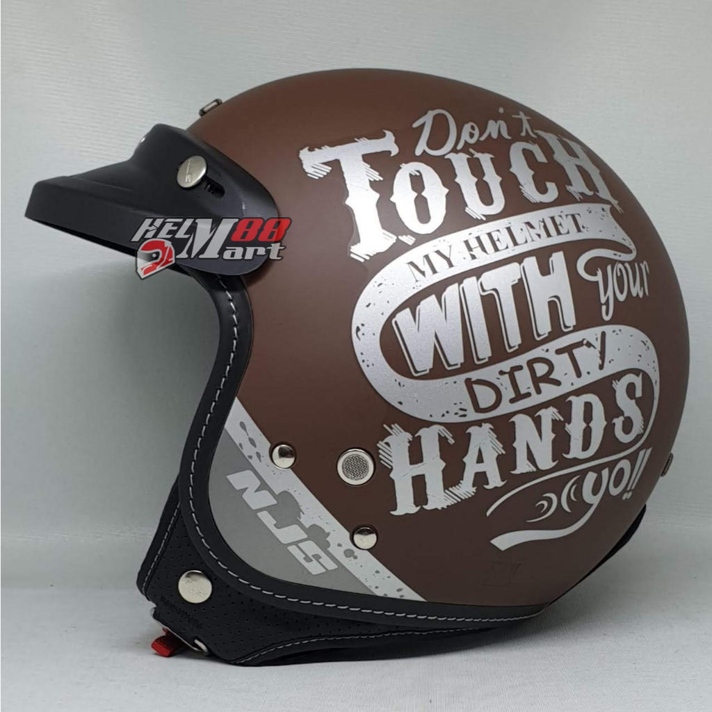 Helm NJS Retro NR80S Helm Retro Classic 80s (FREE PAD HELM)