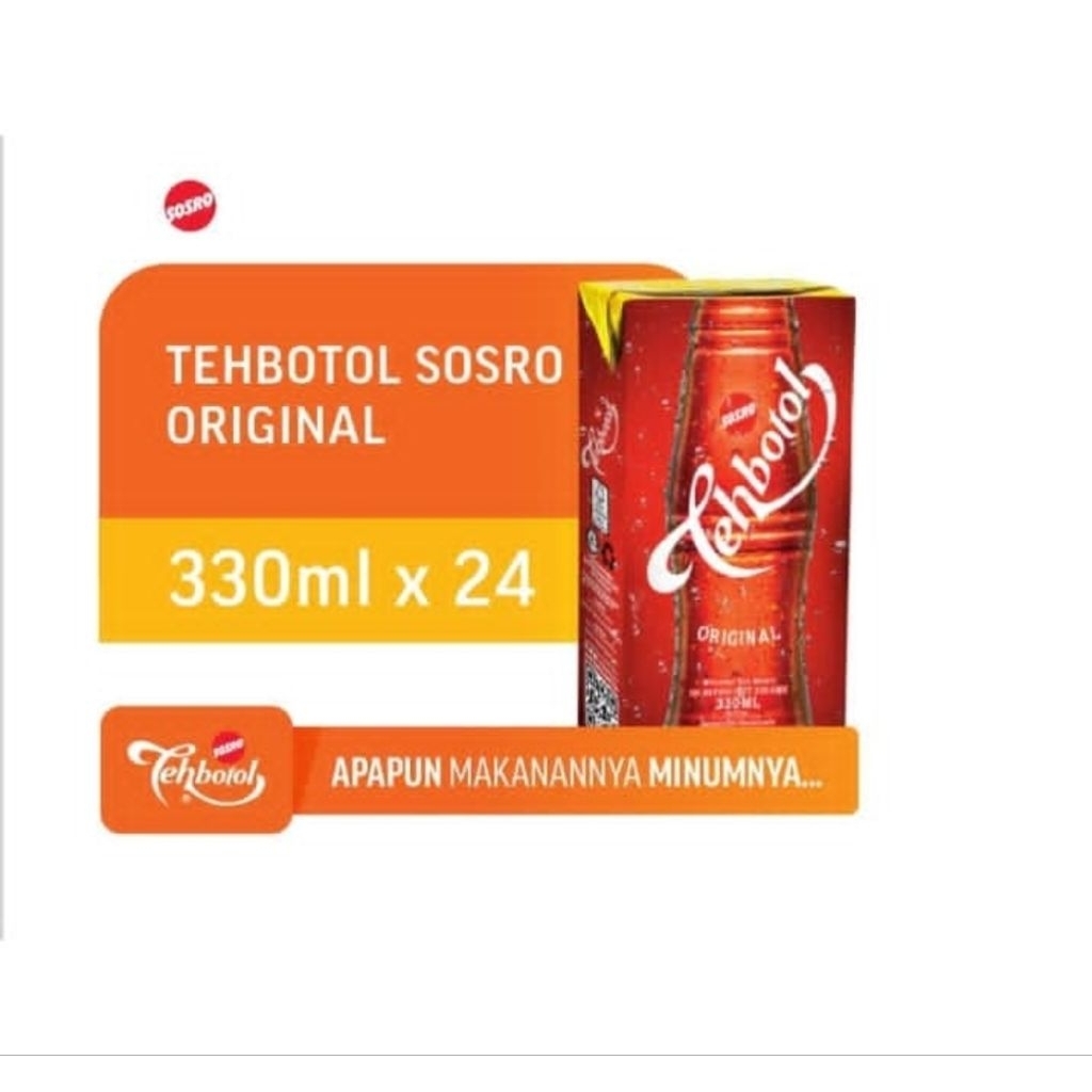 1 Dus Teh Botol Sosro Kotak 330ml