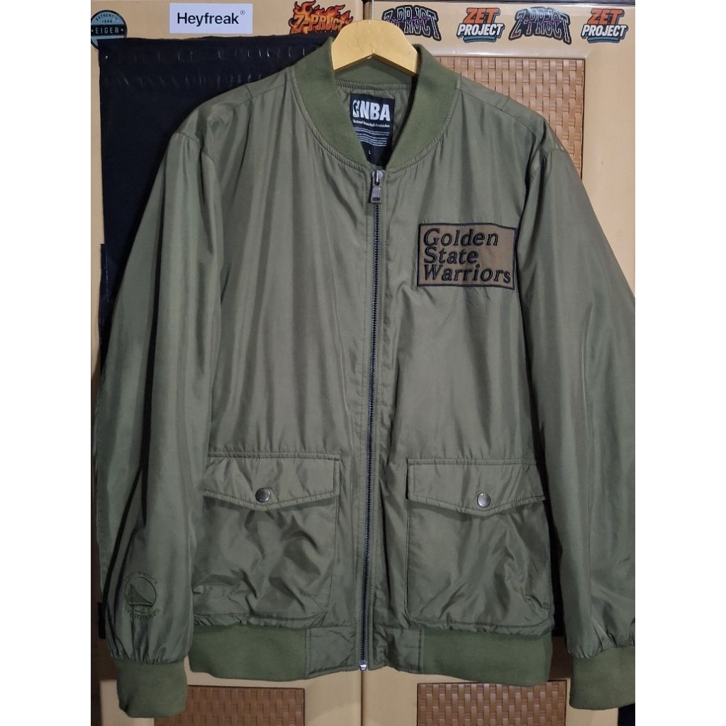 Jacket Bomber NBA Golden State Warriors ( GWS ) - Bekas Second