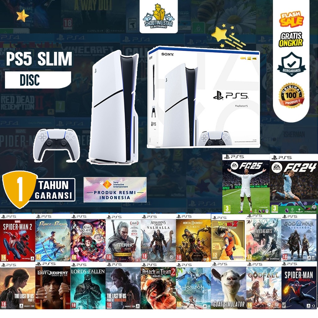 PS5 SLIM ORIGINAL INDO GARANSI RESMI SONY