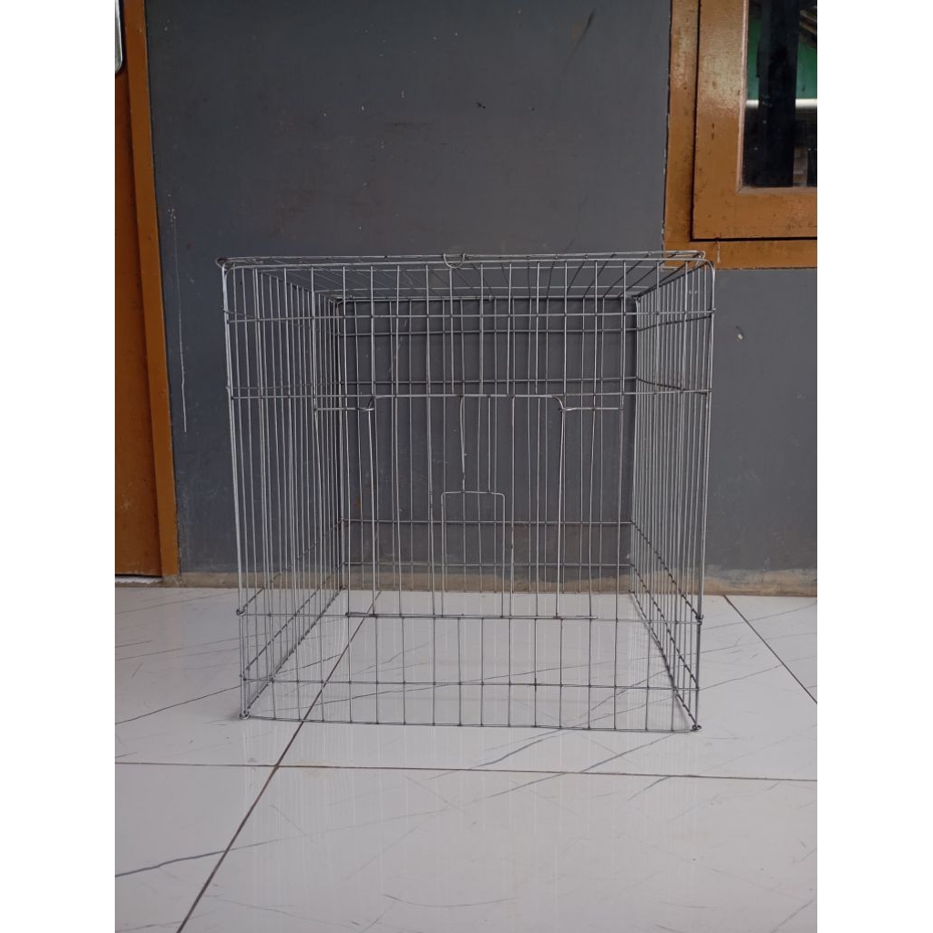 kandang ayam Kate segi empat ukuran 50×50 bahan galvanis tebal termurah