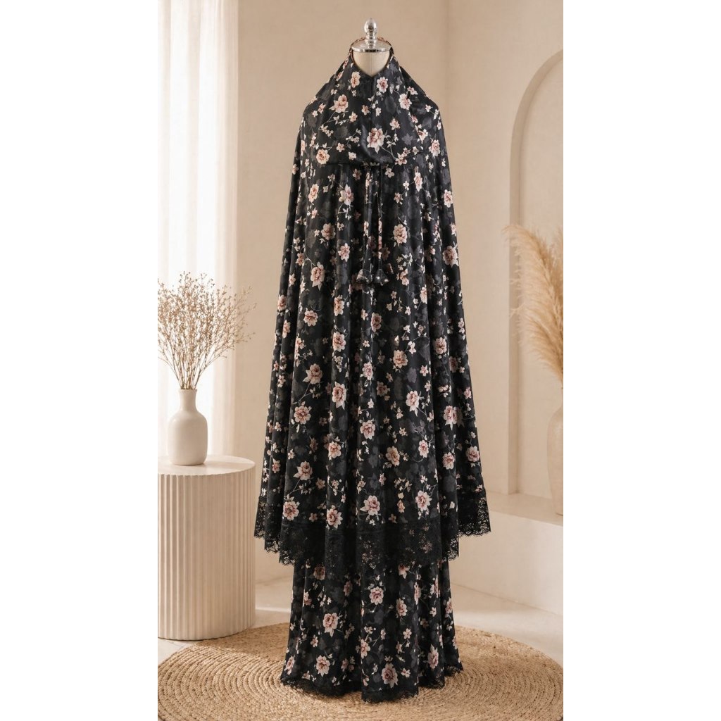 Mukena Armani Motif Ayu - Mukena Armani Motif - Mukena Armani Silk Premium - Silk Motif