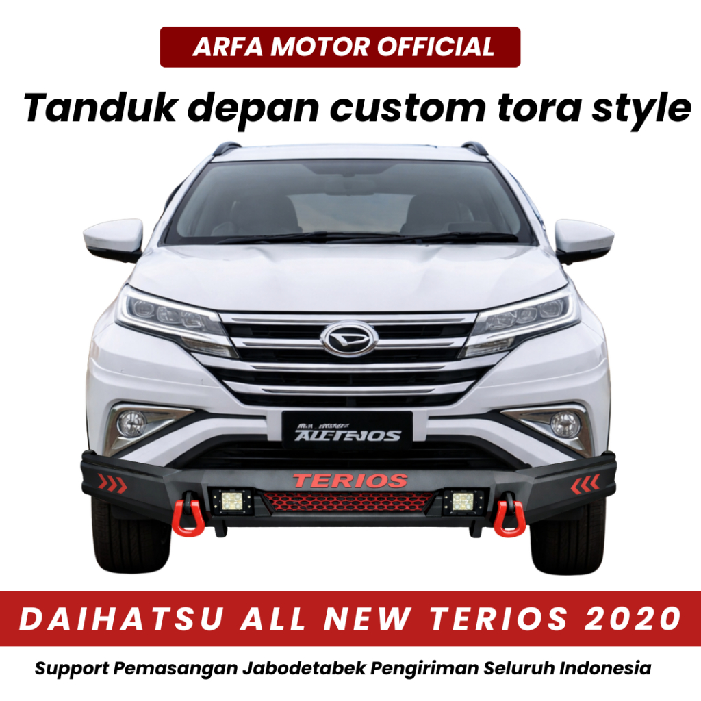 TANDUK DEPAN ALL NEW TERIOS 2020 CUSTOM TORA TOWING PENGAMAN PELINDUNG BEMPER ANTI KARAT