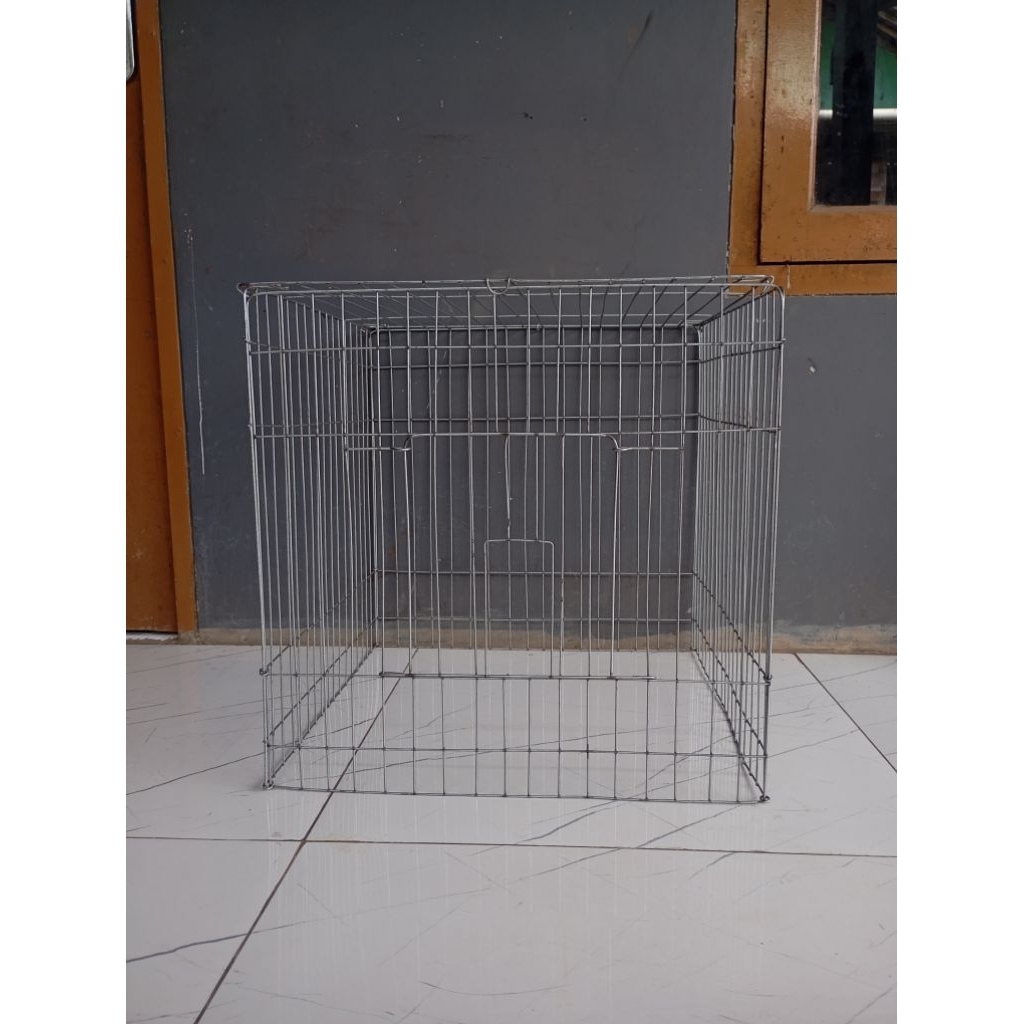 Kandang ayam Kate model segi empat ukuran 50×50 kawat Galvanis termurah
