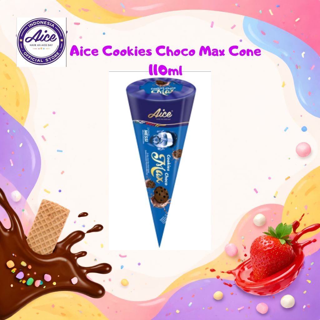 Aice Cookies Choco Max Cone 110ml