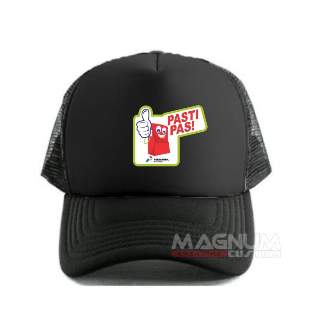 Topi PERTAMINA PASTI Topi Trucker