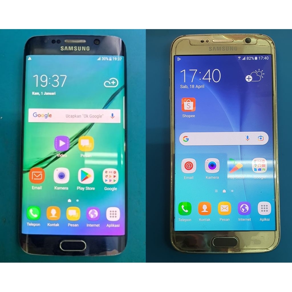 Bukan Handphone Part LCD Samsung S6 Flat/S6 Edge Copotan