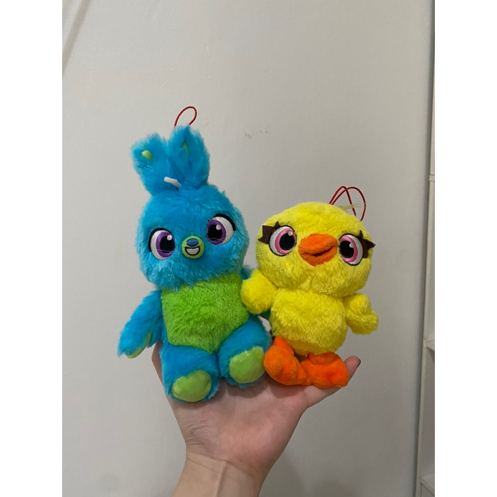 preloved keychain plushie bunny ducky set toy story brand sega / ganci gantungan kunci boneka bag ch