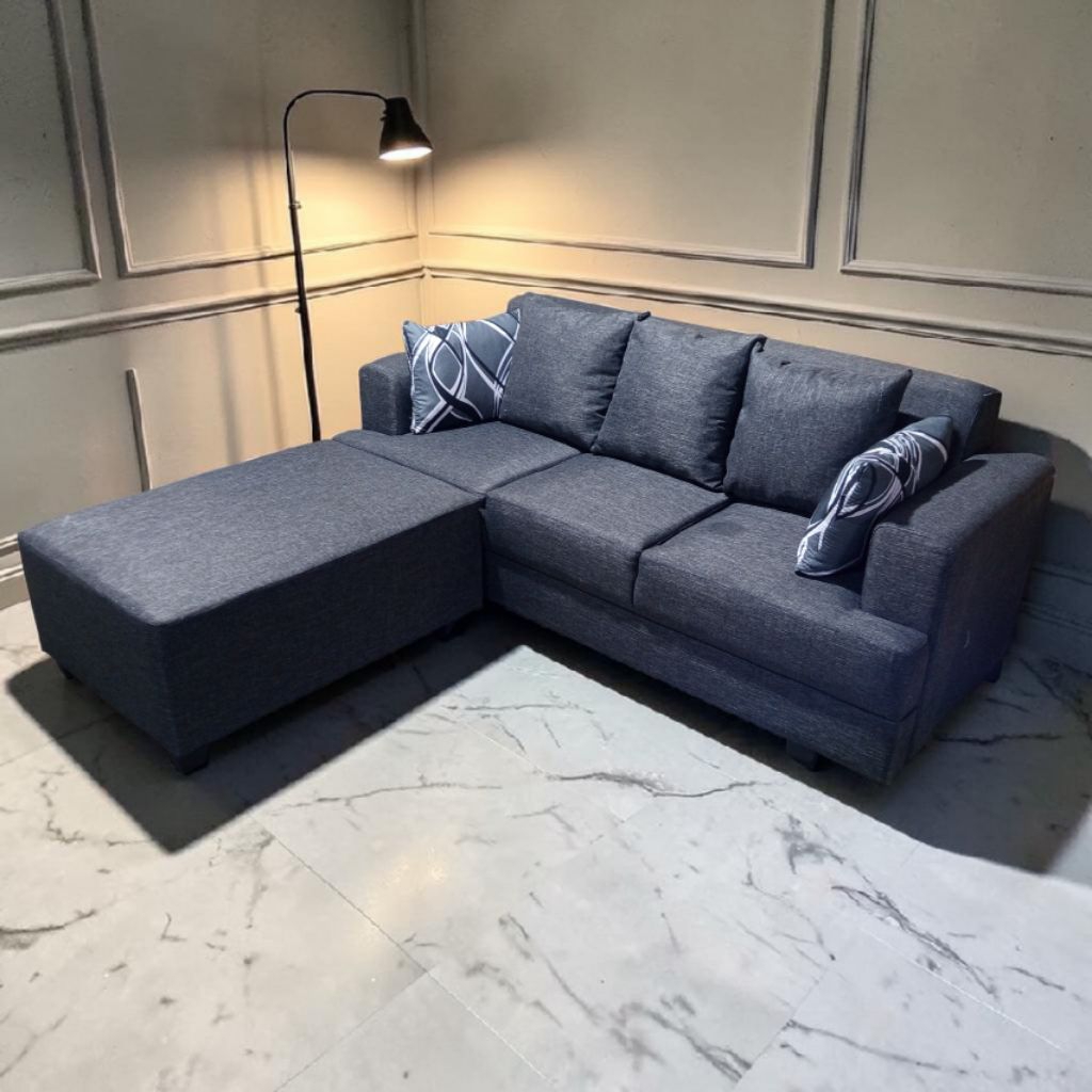 SOFA MINIMALIS 3 SEAT PLUS PUFF