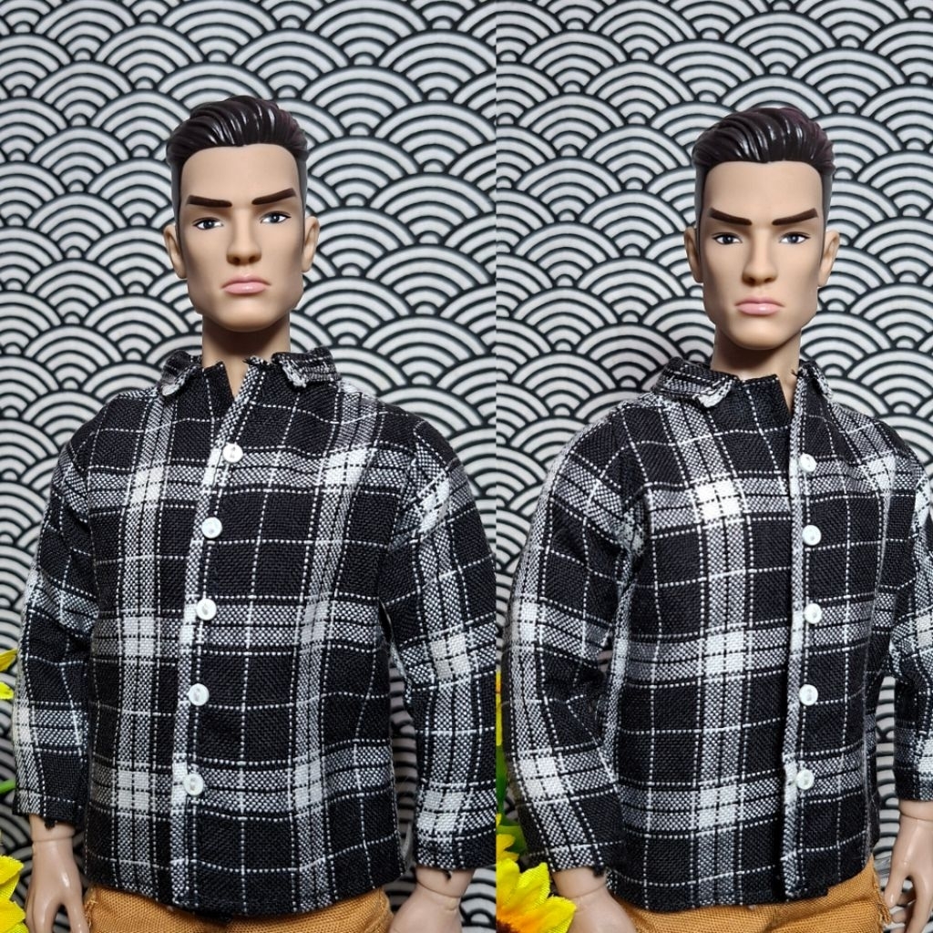 Outfit Kemeja Barbie Ken Supermodel (Tidak termasuk Boneka)