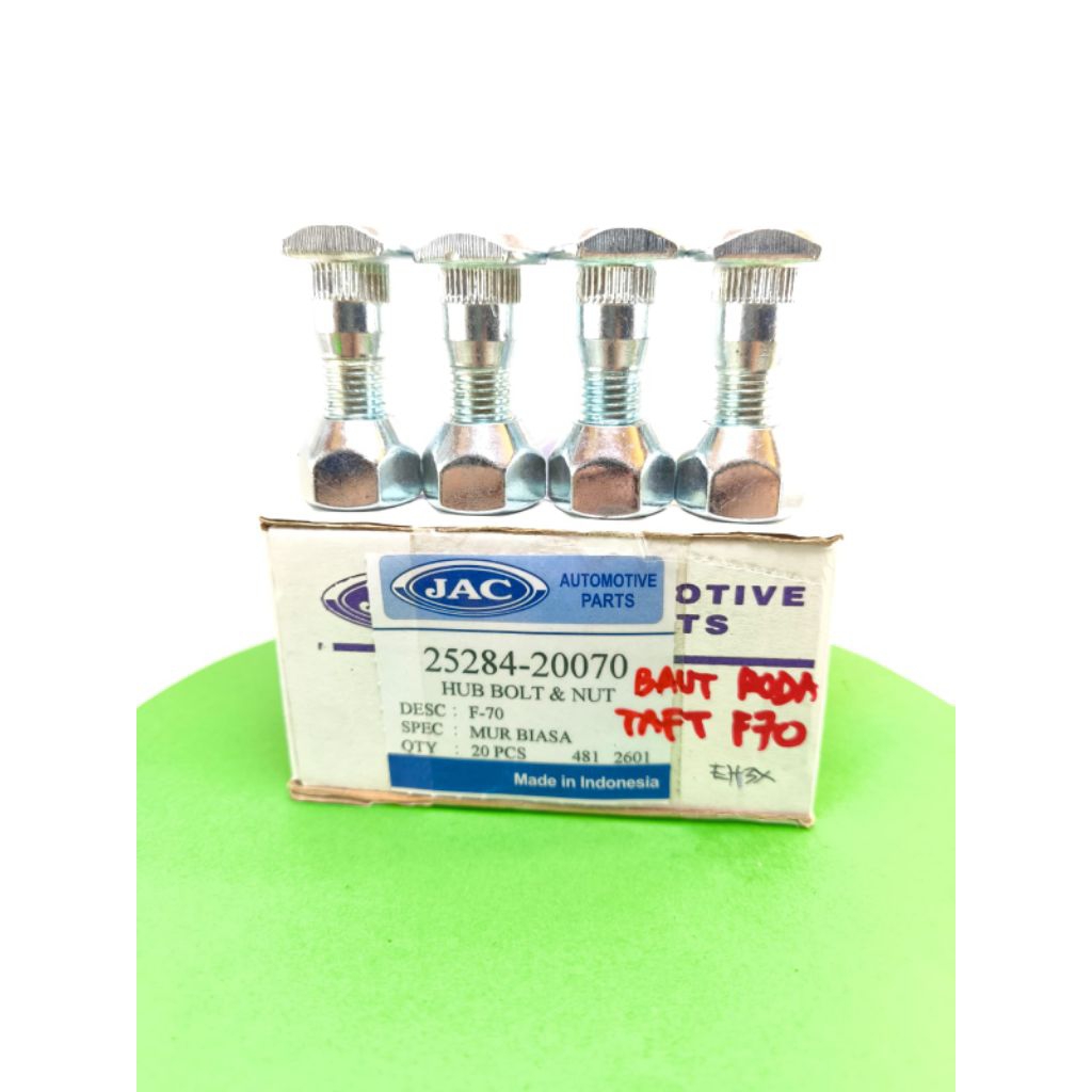 Baut Roda Daihatsu Taft GT F70 25284-20070 Hub Bolt & Nut Daihatsu Taft F-70 Mur K21 Merk JAC