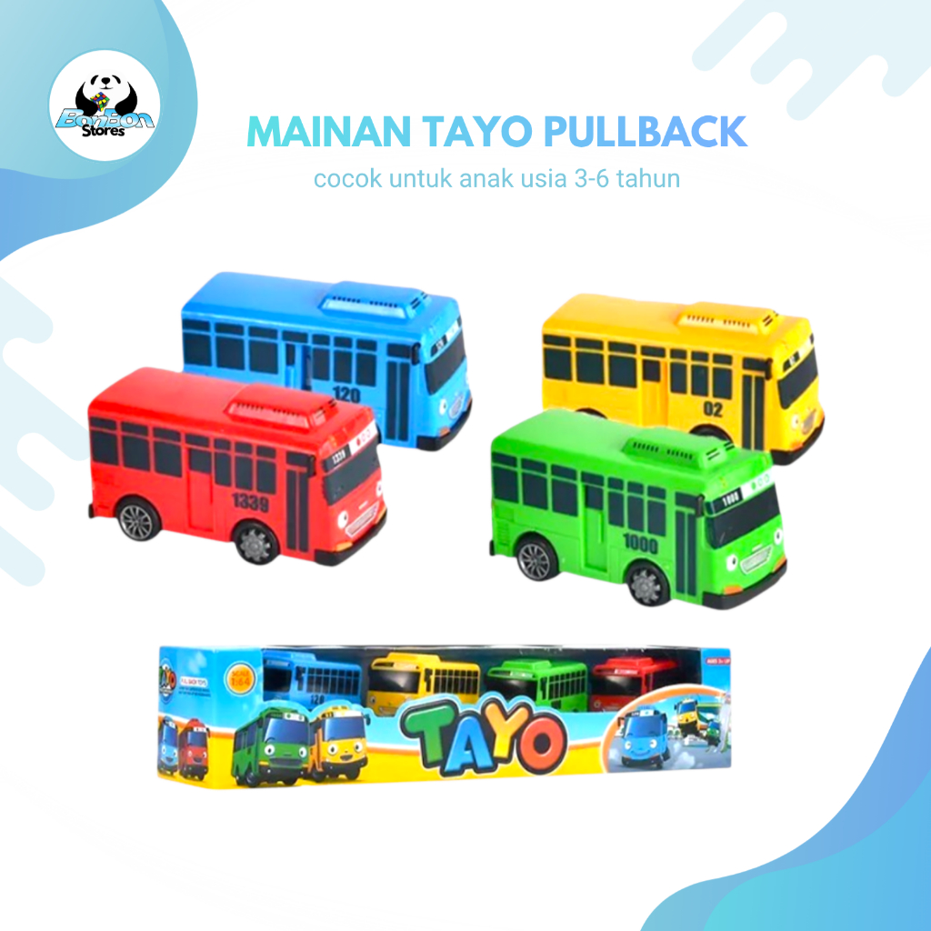 Mainan Mobil Tayo MD 3461/Star Rider Tayo The Little Bus/Tayo Pintu Bisa Dibuka