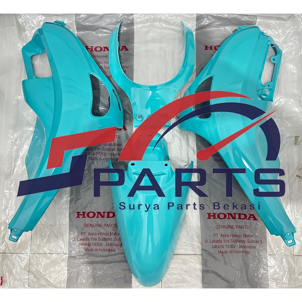 Cover Body Set Depan New Honda Scoopy 2026 Mint K2FP Cover Sayap Kanan Kiri Scoopy 2026 Mint Origina